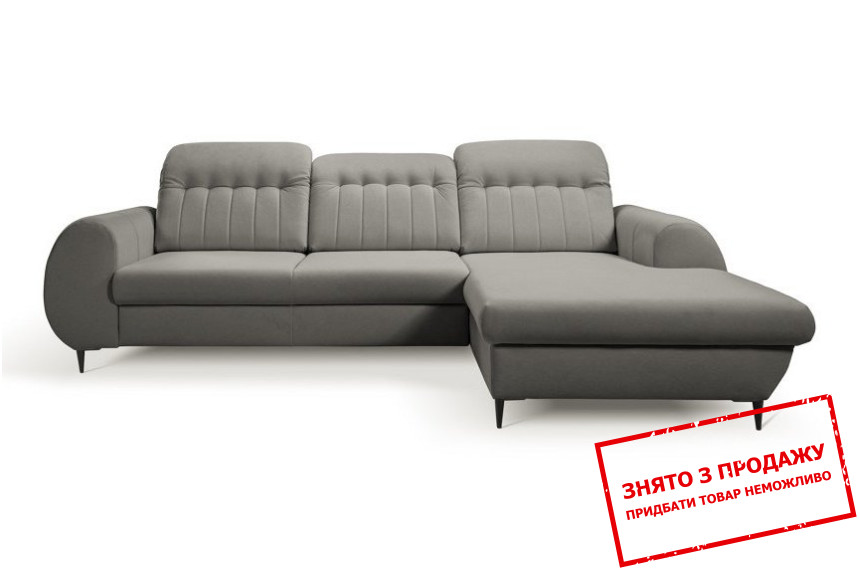 Диван кутовий розкладний Б'ЯНКО / BIANCO Davis Monolith 92 правий на ніжках Perfect Home Польща Готовий до відправки