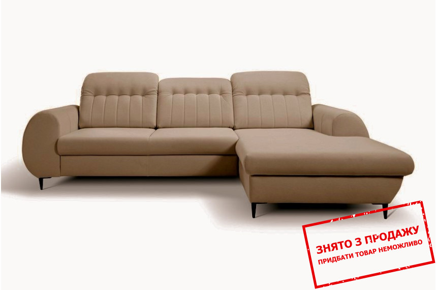 Диван кутовий розкладний Б'ЯНКО / BIANCO Lech Ottawa 6 правий на ніжках Perfect Home Польща Готовий до відправки