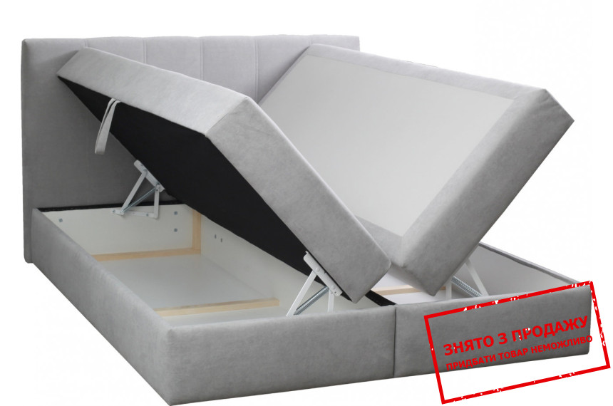 Ліжко (з подвійним підйомним механізмом та матрацом) Perfect Home Емма Спрінг Бонел / Emma Spring Bonell 160x200 з м'яким ізголів'ям двоспальне