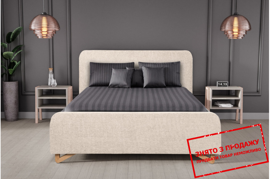 Ліжко (з основою під матрац) Perfect Home Фламінго / Flamingo 160x200 з м'яким ізголів'ям двоспальне