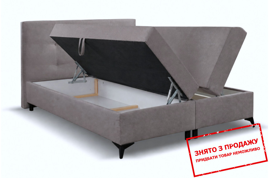 Ліжко (з подвійним підйомним механізмом та матрацом) Perfect Home Хага Спрінг Бонел / Haga Spring Bonell 160x200 з м'яким ізголів'ям двоспальне