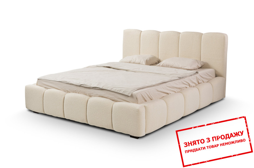 Ліжко (з основою під матрац) Perfect Home Нубія / Nubia 180x200 з м'яким ізголів'ям двоспальне