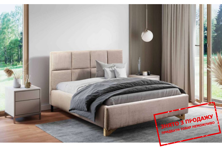 Ліжко (з основою під матрац) Perfect Home Софія / Sofia 180x200 з м'яким ізголів'ям двоспальне