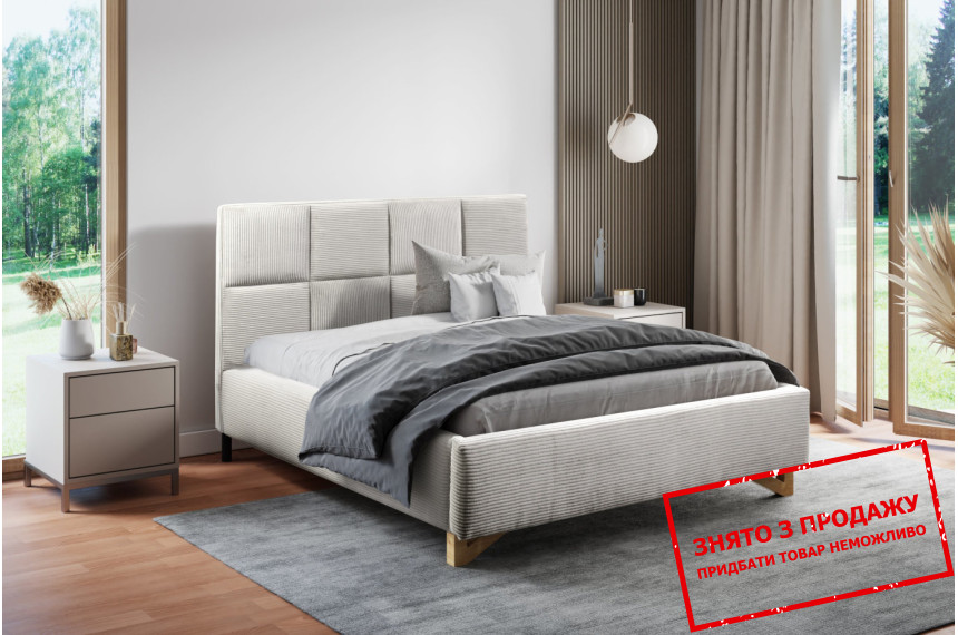 Ліжко (з основою під матрац) Perfect Home Софія / Sofia 160x200 з м'яким ізголів'ям двоспальне