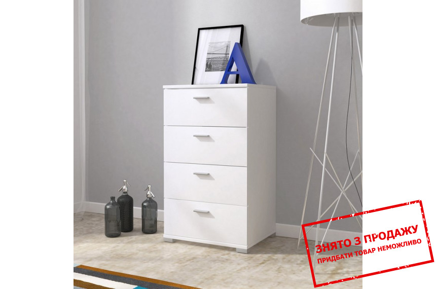 Комод ЕУ / EU Perfect Home 50 з 4 шухлядами Білий
