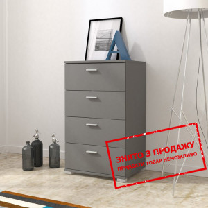 Комод ЕУ / EU Perfect Home 50 з 4 шухлядами Графіт...