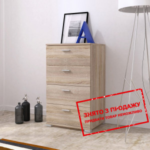 Комод ЕУ / EU Perfect Home 50 з 4 шухлядами Дуб со...