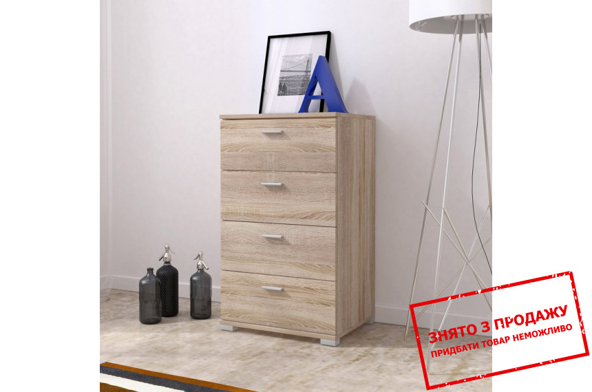 Комод ЕУ / EU Perfect Home 50 з 4 шухлядами Дуб сонома