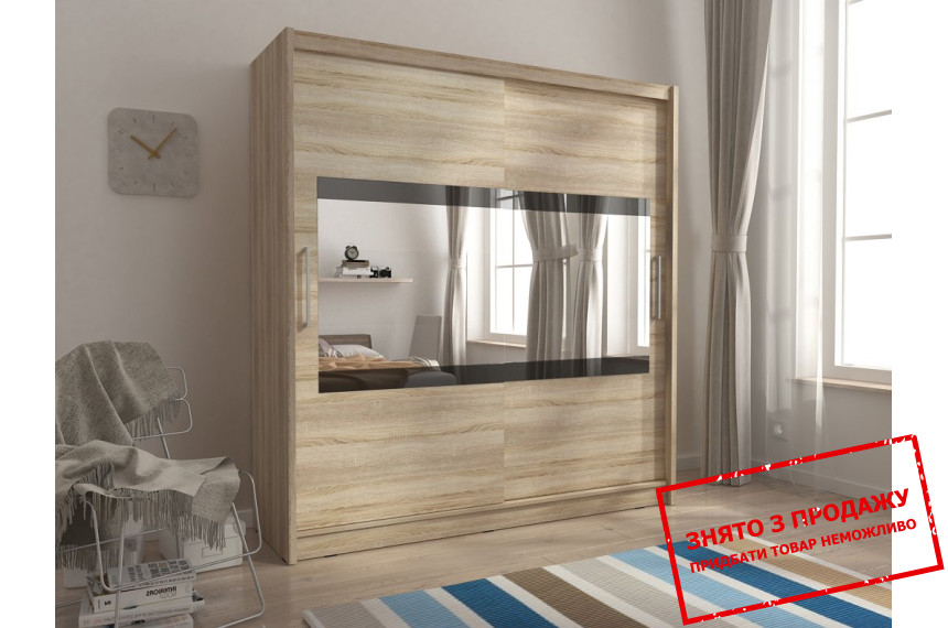 Шафа-купе Perfect Home Мая IV / Maja IV 200 2-дверна з дзеркалом Дуб сонома
