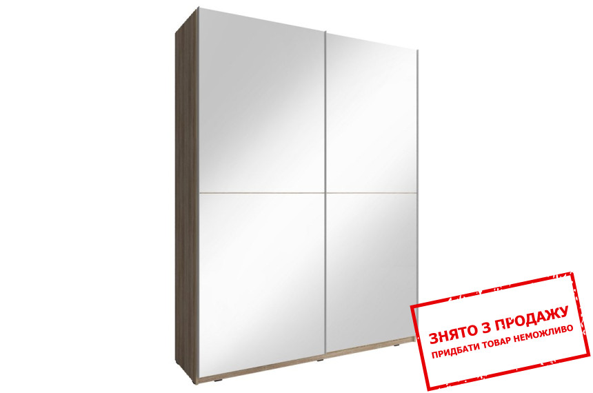 Шафа-купе Perfect Home Міка III / Mika III 150 2-дверна з дзеркалом Дуб сонома