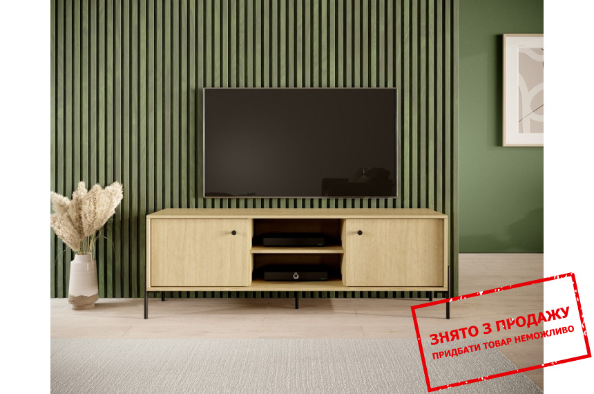 Тумба під телевізор Perfect Home Сканді / Scandi 2-дверна 2D/153 Дуб сканді/ялиця сканді