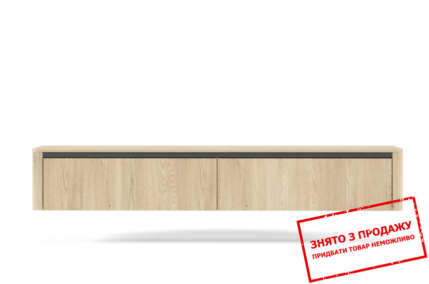 Тумба під ТВ навісна Perfect Home Торро / Torro 2D/200 2-дверна Дуб кремона/чорний