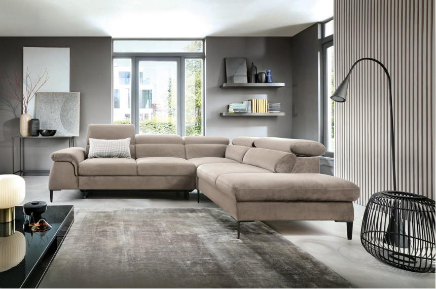 Диван кутовий розкладний БЛЮС Л / BLUES L на ніжках Perfect Home Польща