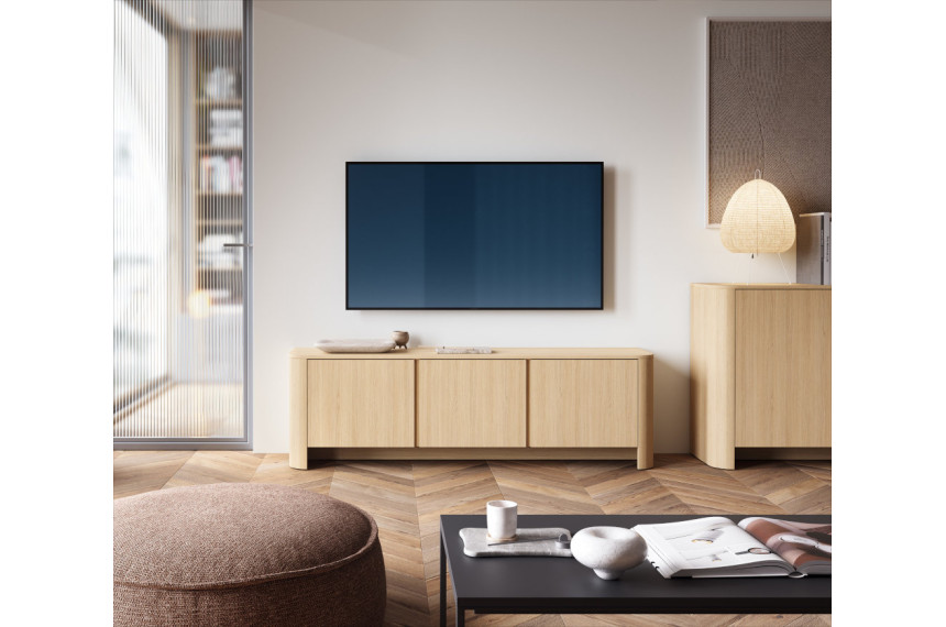 Тумба під ТВ Perfect Home Барі / Bari RTV168 3-дверна Дуб віченца