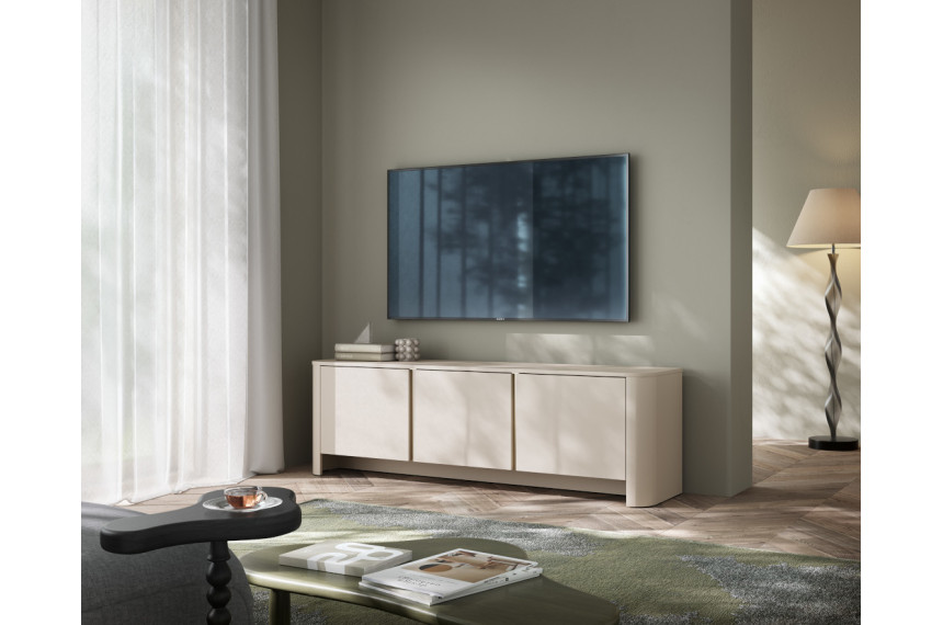 Тумба під ТВ Perfect Home Барі / Bari RTV168 3-дверна Кашемір