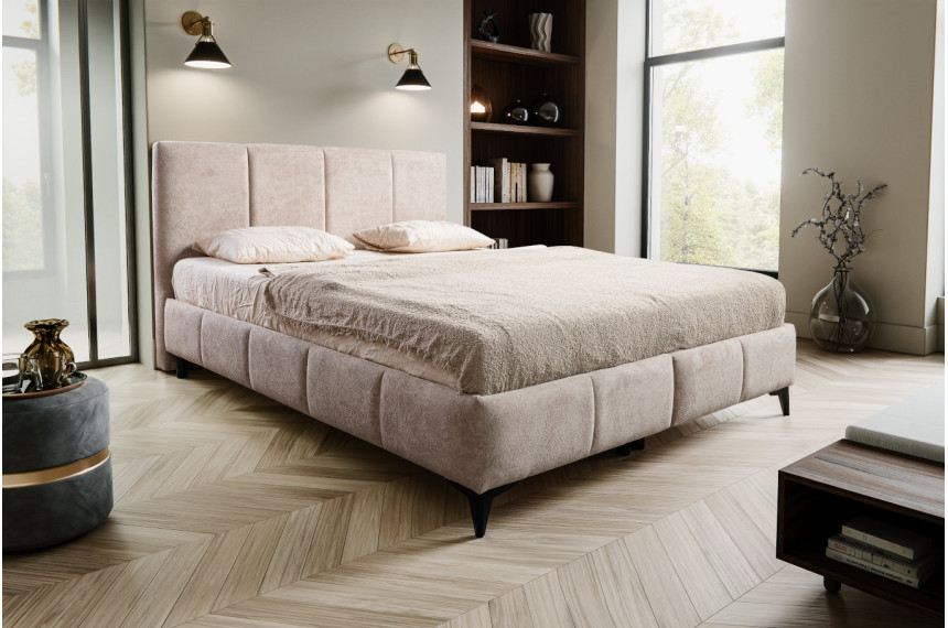 Ліжко (з основою під матрац) Perfect Home Атена / Atena 160x200 з м'яким ізголів'ям двоспальне