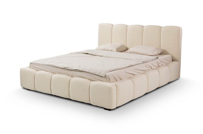 Ліжко (з основою під матрац) Perfect Home Нубія / Nubia 180x200 з м'яким ізголів'ям двоспальне