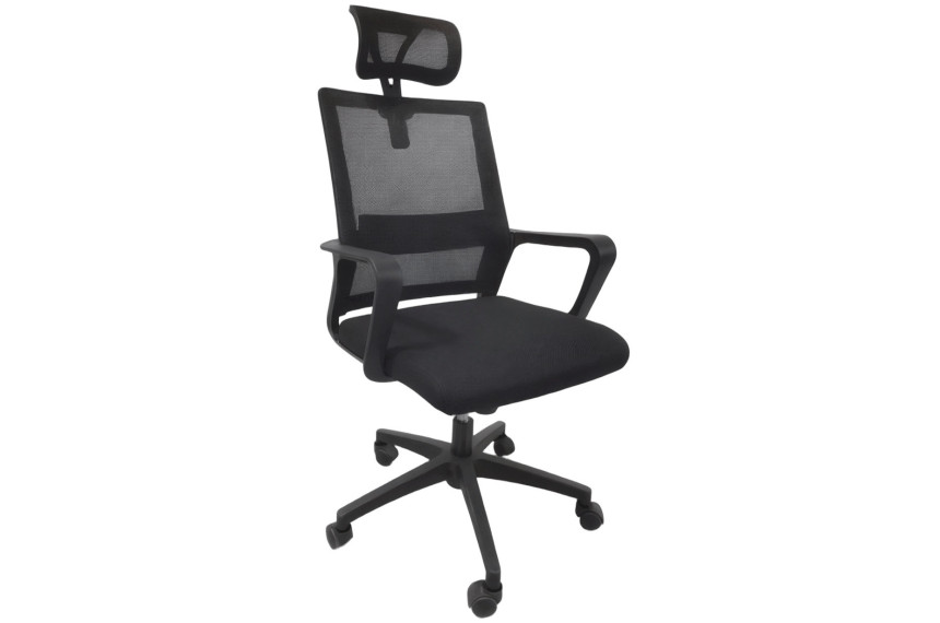 Крісло обертове комп'ютерне/офісне BO-003BB Perfect Home Україна Чорний