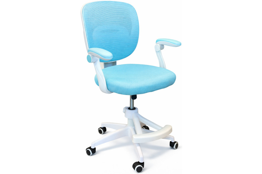 Крісло обертове дитяче з підставкою для ніг PERFECT KIDS BLUE Perfect Home Україна Блакитний