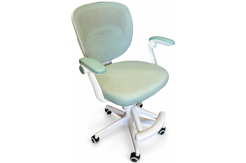 Крісло обертове дитяче з підставкою для ніг PERFECT KIDS GREEN Perfect Home Україна Зелений