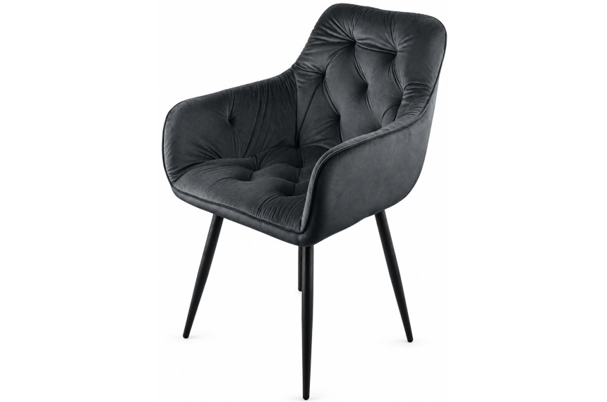 Стілець/крісло для туалетного столика TABITI Perfect Home Україна Графіт Sic Velluto 19 Graphite