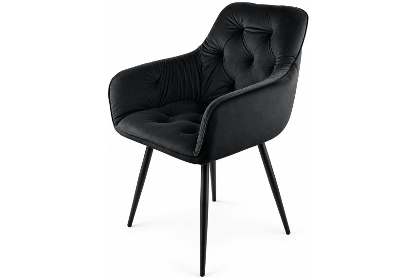 Стілець/крісло для туалетного столика TABITI Perfect Home Україна Чорний Sic Velluto 20 Black