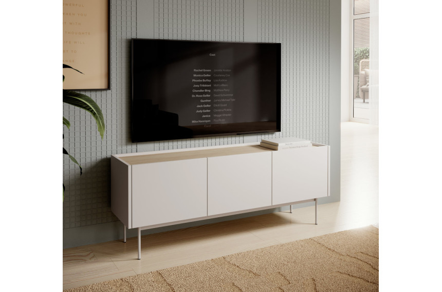 Тумба під ТВ Perfect Home Колор / Color RTV144 3-дверна Кашемір