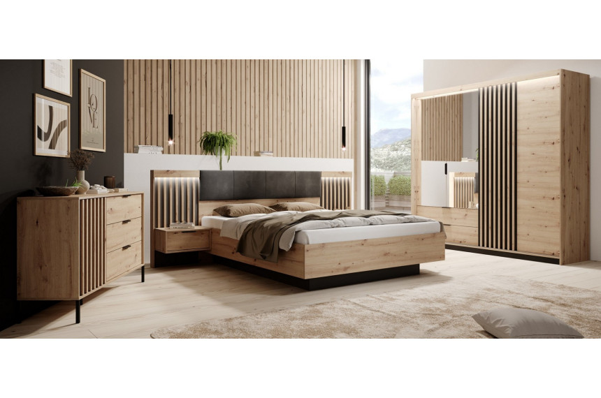 Спальня Perfect Home Таллі / Tally A Дуб артизан/антрацит