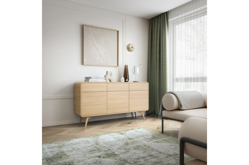 Комод Perfect Home Хеліон / Helion KSZ160 3-дверний з 3 шухлядами Дуб віченца