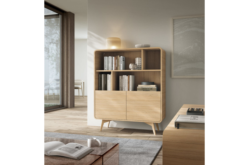 Стелаж Perfect Home Хеліон / Helion RG108 2-дверний Дуб віченца