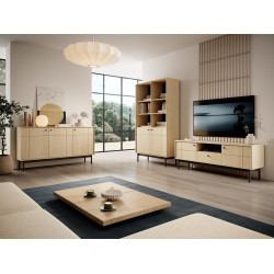 Модульна вітальня Джапанді / Japandi дуб лінеа Perfect Home Польща