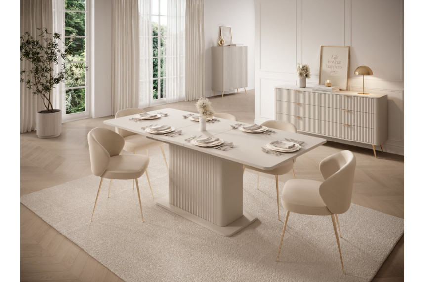 Стіл розкладний Perfect Home Ланте / Lante 160-200 Беж