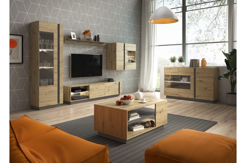 Система Арко / Arco дуб артизан/графіт Perfect Home Польща
