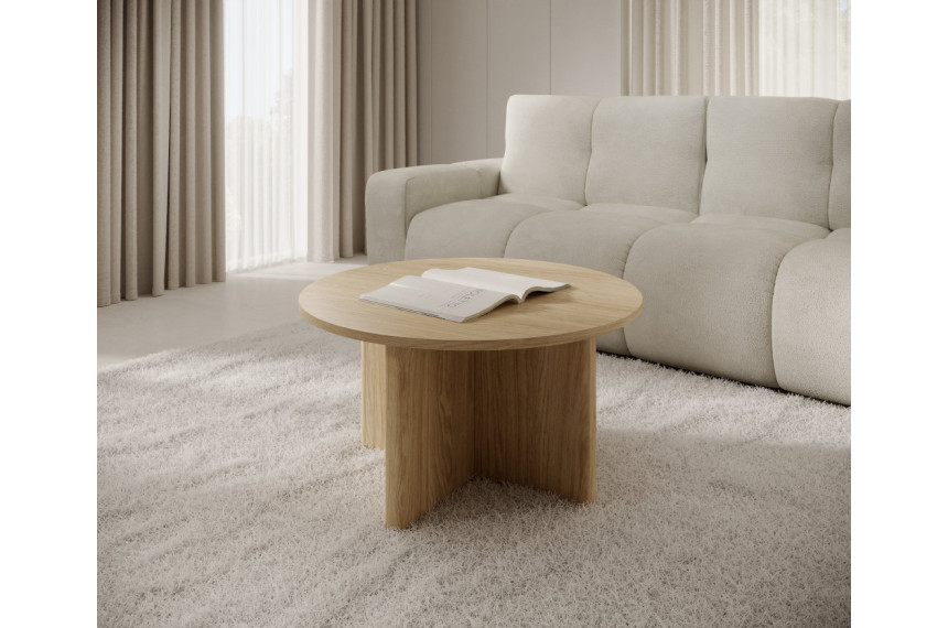 Стіл журнальний Perfect Home Набу / Nabu 90x90 круглий Дуб олійний