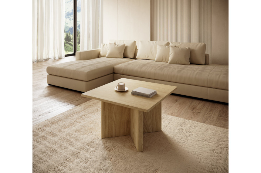 Стіл журнальний Perfect Home Набу / Nabu 80x80 квадратний Дуб олійний