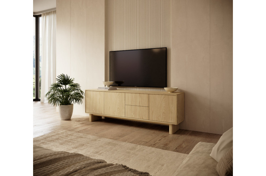 Тумба під ТВ Perfect Home Набу / Nabu 3D2S/183 3-дверна з 2 шухлядами Дуб олійний