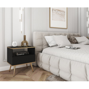 Тумба приліжкова Perfect Home Оро / Oro з 1 шухляд...