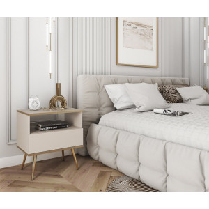 Тумба приліжкова Perfect Home Оро / Oro з 1 шухляд...