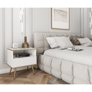Тумба приліжкова Perfect Home Оро / Oro з 1 шухляд...