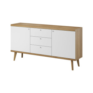 Комод Perfect Home Прімо / Primo PKSZ160 2-дверний з 3 шухлядами Дуб рів'єра/білий