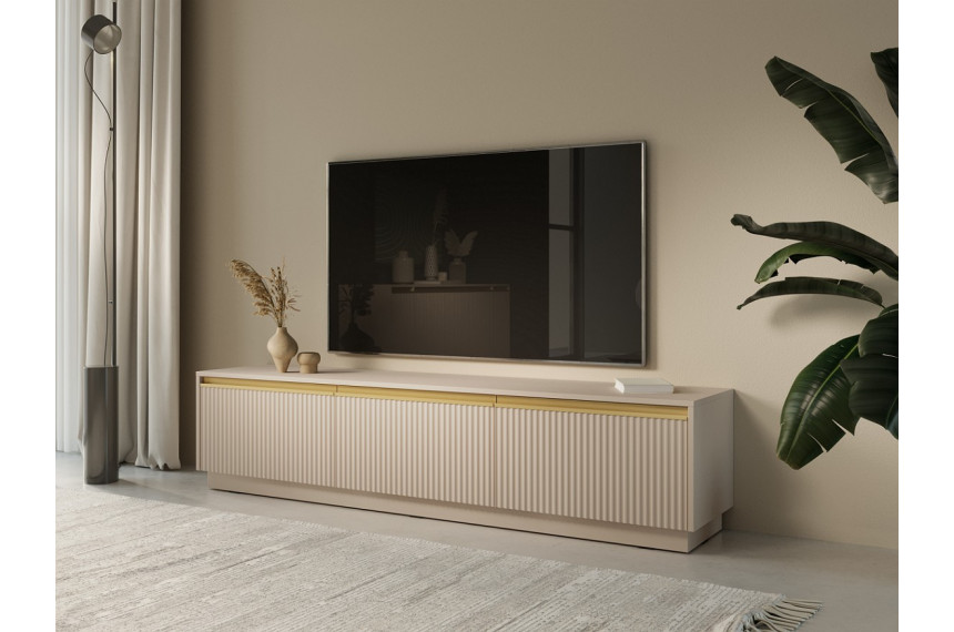 Тумба під ТВ Perfect Home Роял / Royal RTV180 3-дверна Бежевий