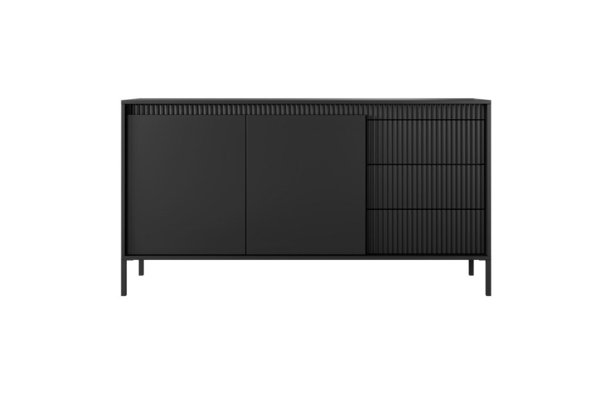 Комод Perfect Home Сенсо / Senso 2-дверний з 3 шухлядами 2D3S/153 Чорний