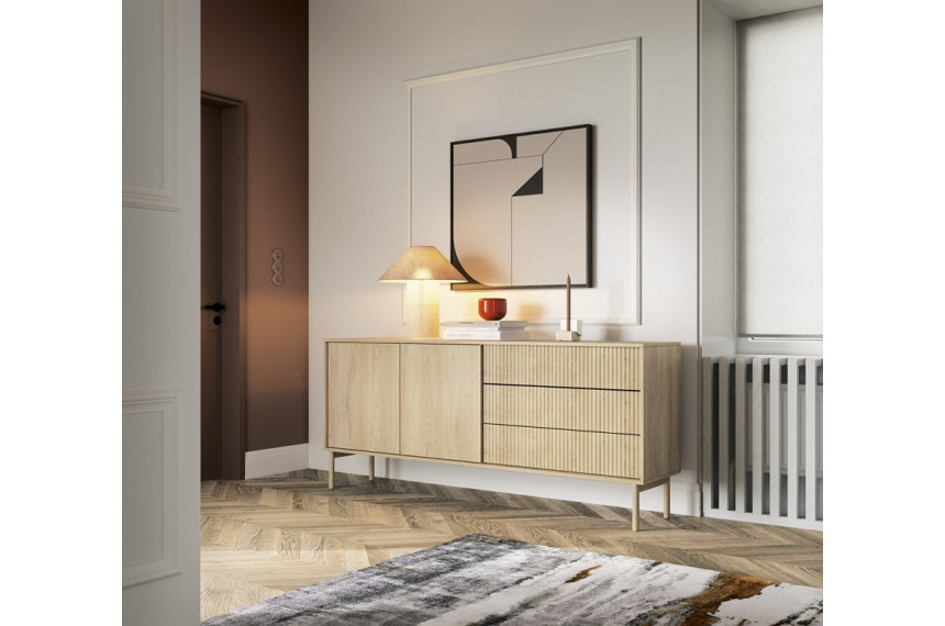 Комод Perfect Home Таво / Tavo 2D3S/187 2-дверний з 3 шухлядами Дуб кремона
