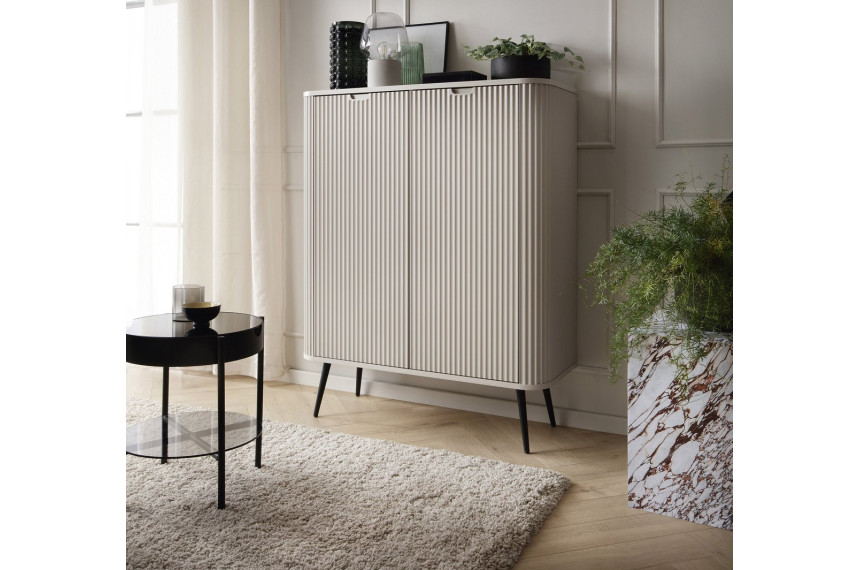 Комод Perfect Home Зова / Zova 2-дверний з чорними ніжками K103 Кашемір